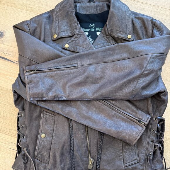Scully Tour De West Leather Western Jacket - Picture 8 of 11